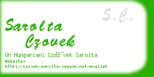 sarolta czovek business card